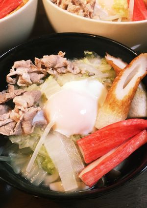 あったまるよ☆ゆで豚ポン酢うどん☆-レシピのメイン写真
