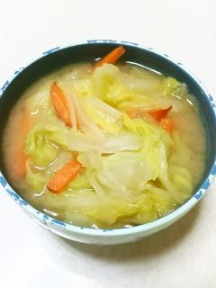 白菜人参の味噌汁-レシピのメイン写真
