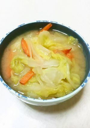 白菜人参の味噌汁-レシピのメイン写真