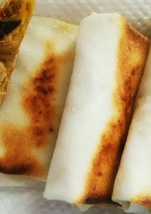 ツナと大豆の焼き春巻きカレー風味♪-レシピのメイン写真