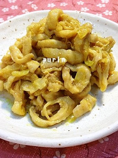 節約料理♪鶏皮の和風カレー炒め-レシピのメイン写真