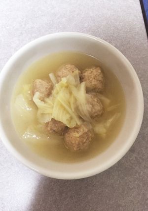 鶏団子の洋風スープ-レシピのメイン写真