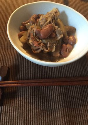 金時豆と牛蒡のしぐれ煮-レシピのメイン写真