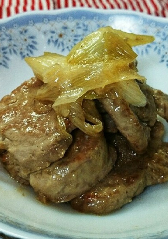 豚ヒレ肉のぽん酢しょうが焼き♪-レシピのメイン写真