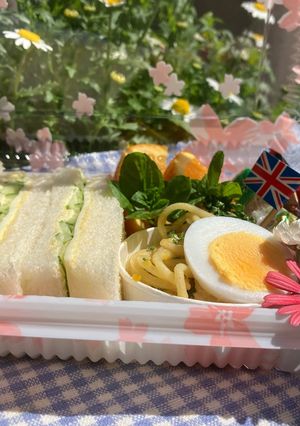 胡瓜とチーズのサンドイッチ弁当♪-レシピのメイン写真