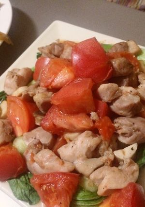 お肌つるりん♪鶏肉のフレッシュトマト炒め-レシピのメイン写真
