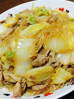 ✩白菜と春雨の豚肉炒め✩-レシピのメイン写真