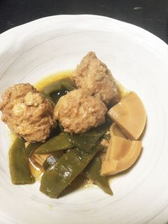 麩・鶏団子・たけのこの甘辛煮-レシピのメイン写真