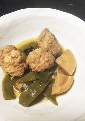 麩・鶏団子・たけのこの甘辛煮-レシピのメイン写真