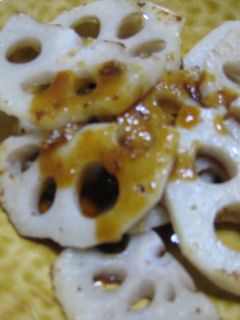 蓮根炒めは焼肉ダレで-レシピのメイン写真