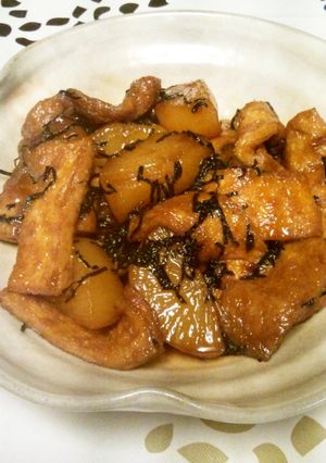 ［おとん飯］大根と油揚げの田舎煮付け-レシピのメイン写真