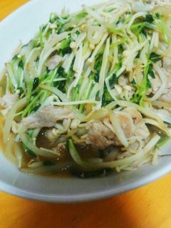 もやし、豆苗、えのきのポン酢炒め-レシピのメイン写真