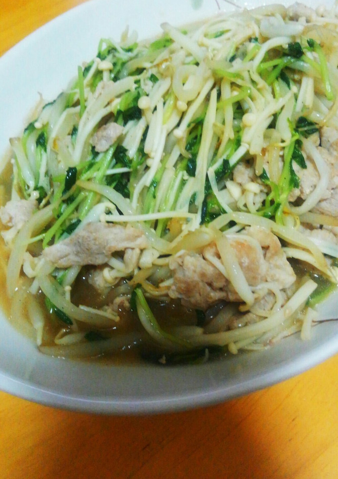 もやし、豆苗、えのきのポン酢炒め-レシピのメイン写真