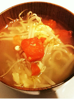 簡単たまごとトマトの中華スープ-レシピのメイン写真