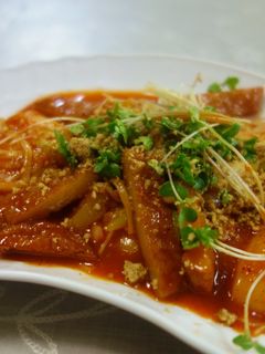 餅でトッポギ風ピリ辛炒め-レシピのメイン写真