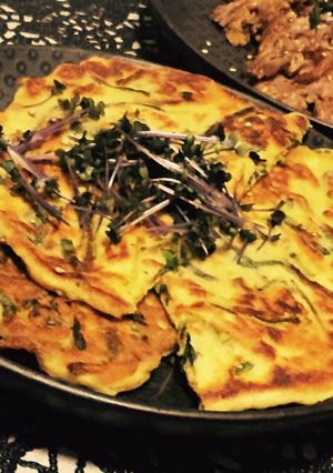 糖質制限◆大豆粉のチヂミ風お焼き-レシピのメイン写真