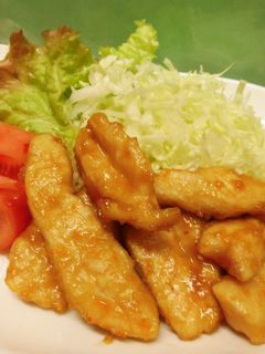 ささみの生姜焼き♪-レシピのメイン写真