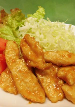 ささみの生姜焼き♪-レシピのメイン写真