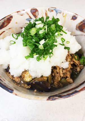 ナスと豚コマの大根おろし和え-レシピのメイン写真