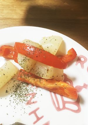 大根とパプリカのコンソメバターソテー♡-レシピのメイン写真