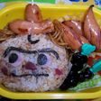 幼稚園のお弁当(焼きそばパンマン)