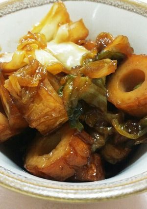 しんなりキャベツとちくわの醤油炒め煮-レシピのメイン写真
