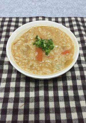 ラーメン鍋の残りスープで雑炊-レシピのメイン写真