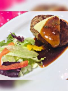 カロリー控えめハンバーグ❤-レシピのメイン写真