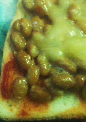 朝食にも食パンで作る、納豆ピザ風-レシピのメイン写真