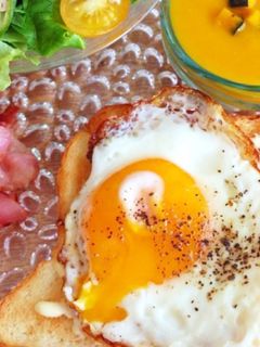 ラピュタパン(目玉焼きトースト)-レシピのメイン写真