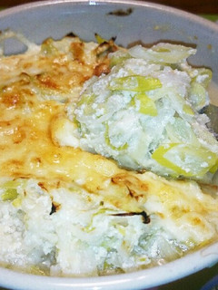 トロトロ甘~旬ネギ豆乳チーズ焼き-レシピのメイン写真