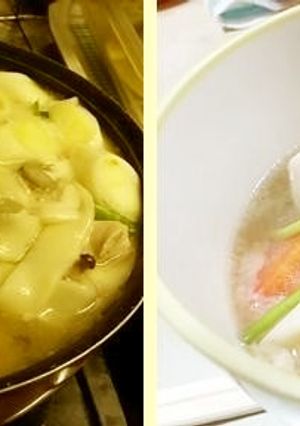 セリ味噌煮込みうどん-レシピのメイン写真