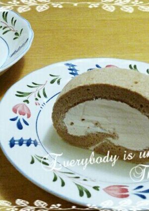 ほろ苦♡コーヒーロールケーキ-レシピのメイン写真
