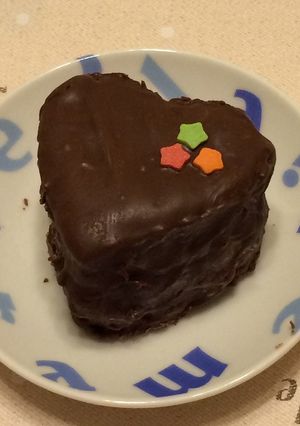 ♡ハート型♡ヘルシーチョコレートケーキ-レシピのメイン写真