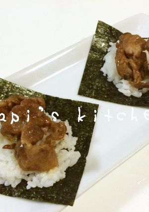 パパっと作って♪生姜焼き巻き(ﾉ≧ڡ≦)-レシピのメイン写真