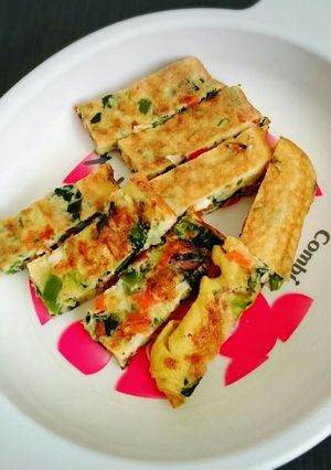 離乳食後期完了期*野菜オムレツ-レシピのメイン写真