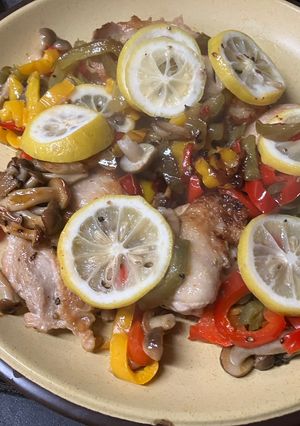 鶏肉とレモンで作るアヒージョ-レシピのメイン写真