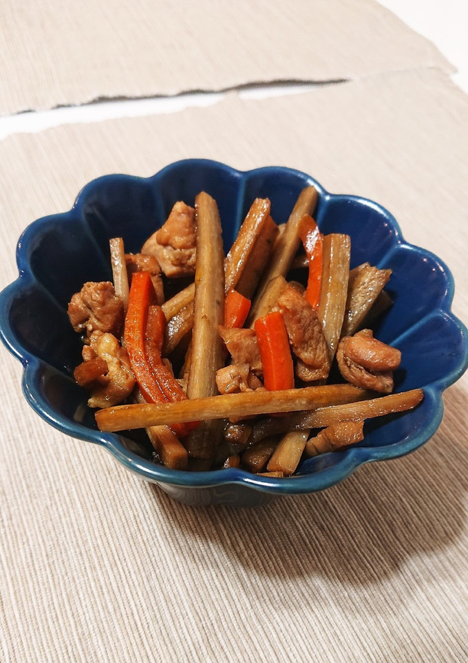 食感柔らか かしわきんぴらごぼう-レシピのメイン写真