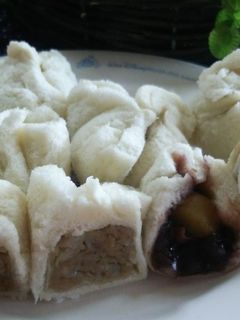 食パンでもち入りあんまん・肉まん-レシピのメイン写真