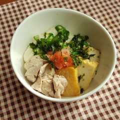 食べごたえ有り！簡単オクラとろろ丼-レシピのメイン写真