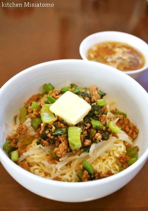 野菜と豚肉の味噌バター混ぜそば-レシピのメイン写真