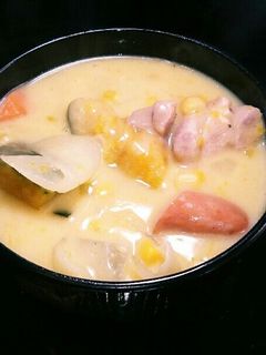 カボチャとコーンのシチュー♡-レシピのメイン写真