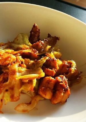 ご飯がススム!!超簡単味噌マヨ炒め-レシピのメイン写真
