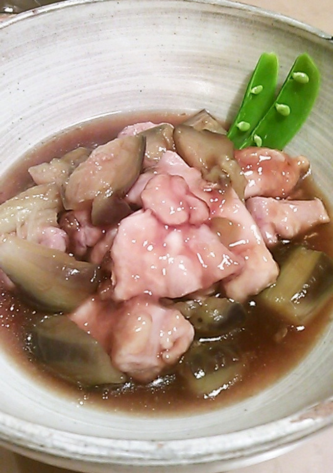 ナスと鶏モモの治部煮からお蕎麦-レシピのメイン写真
