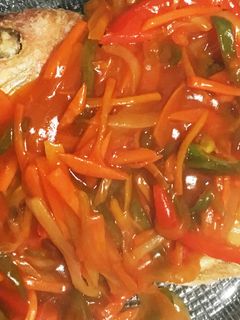 ちこ鯛 甘酢 餡かけ (鯛 中華 揚)-レシピのメイン写真