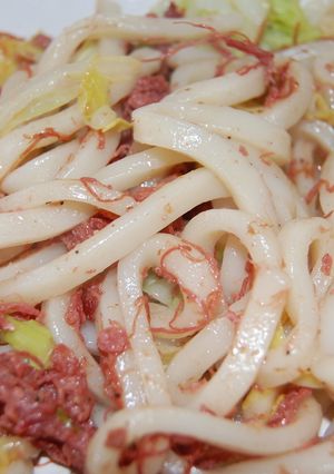 一人ごはん☆レモン風味の焼きうどん-レシピのメイン写真