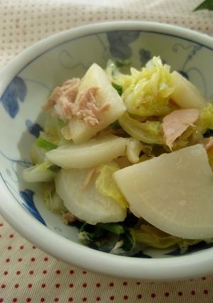 かぶと白菜のツナ煮-レシピのメイン写真