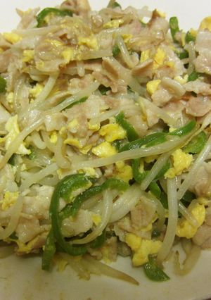豚肉と卵で簡単鶏ガラ炒め！-レシピのメイン写真