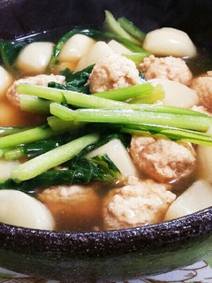 かぶらと鷄団子の煮物☆-レシピのメイン写真