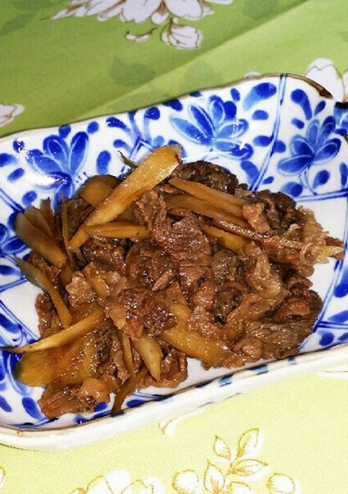 和牛肉と牛蒡のすき焼き風煮☆-レシピのメイン写真